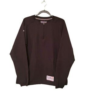 Easton Sports Mens Pullover Black S 1/4 Zip Active Shirt